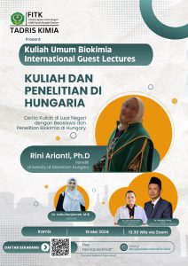 Tadris Kimia mengadakan Kuliah Umum Biokimia International Guest Lecturer