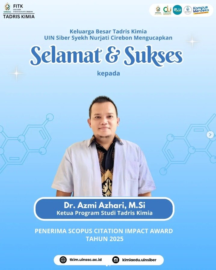 Selamat & Sukses Dr. Azmi Azhari, M.Si. Atas Anugerah Scopus Citation Impact Award Tahun 2025