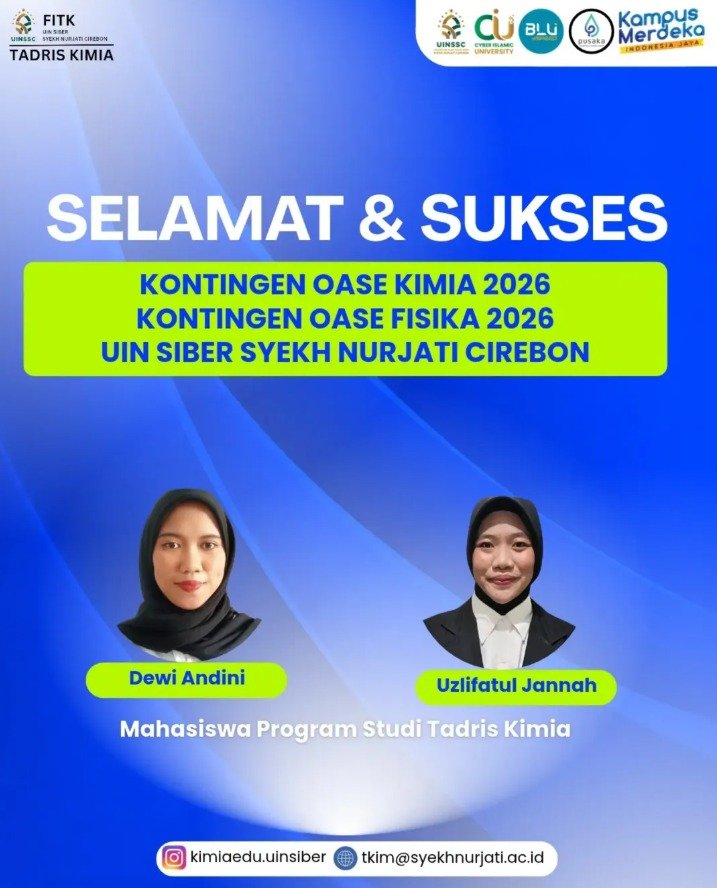 Dukung Mahasiswa Berprestasi, Tadris Kimia UIN Siber Syekh Nurjati Cirebon Lepas Kontingen OASE 2026