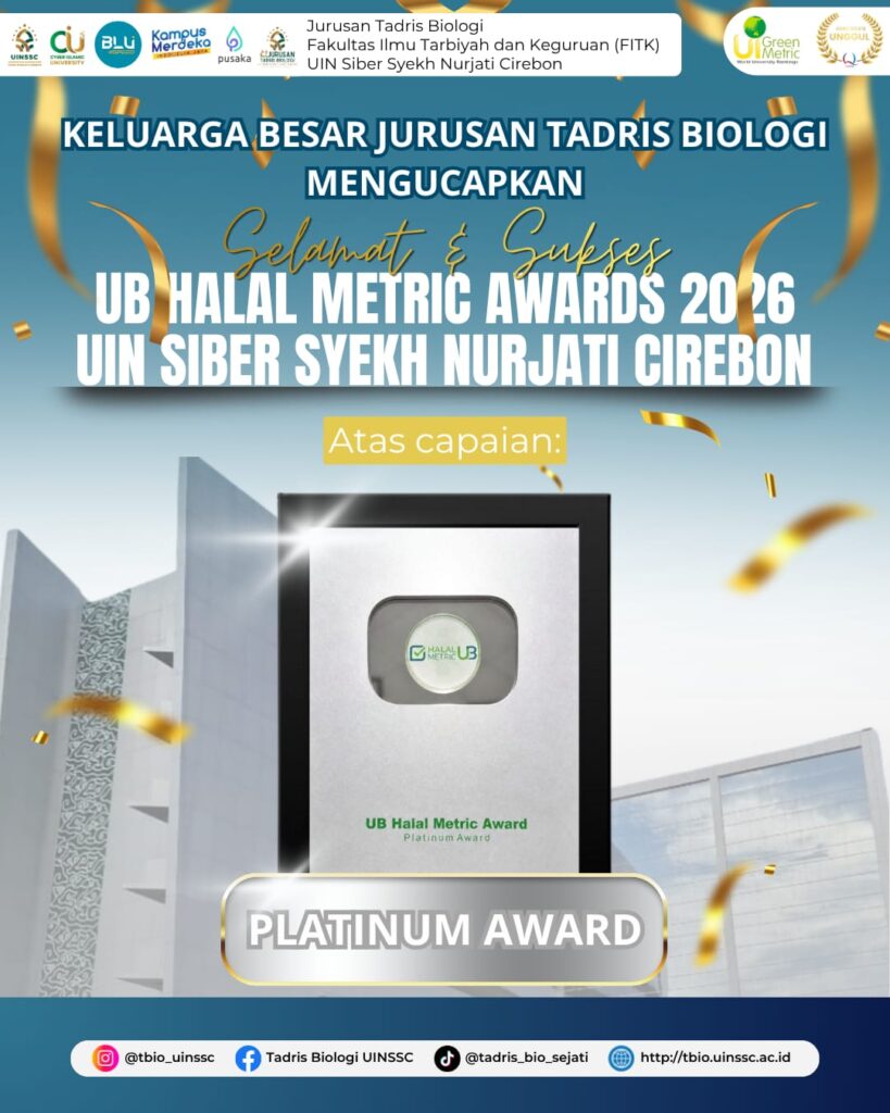 Kilau Prestasi di Tahun Siber: UIN Syekh Nurjati Cirebon Sabet Platinum Award pada UB Halal Metric 2026